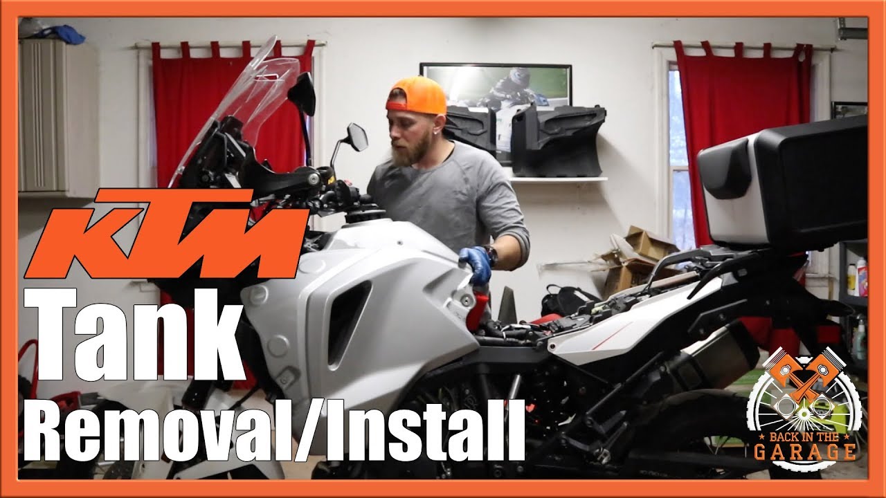 Снятие и установка бака KTM 1090 1190 1290 Super Adventure | Назад в гараж
