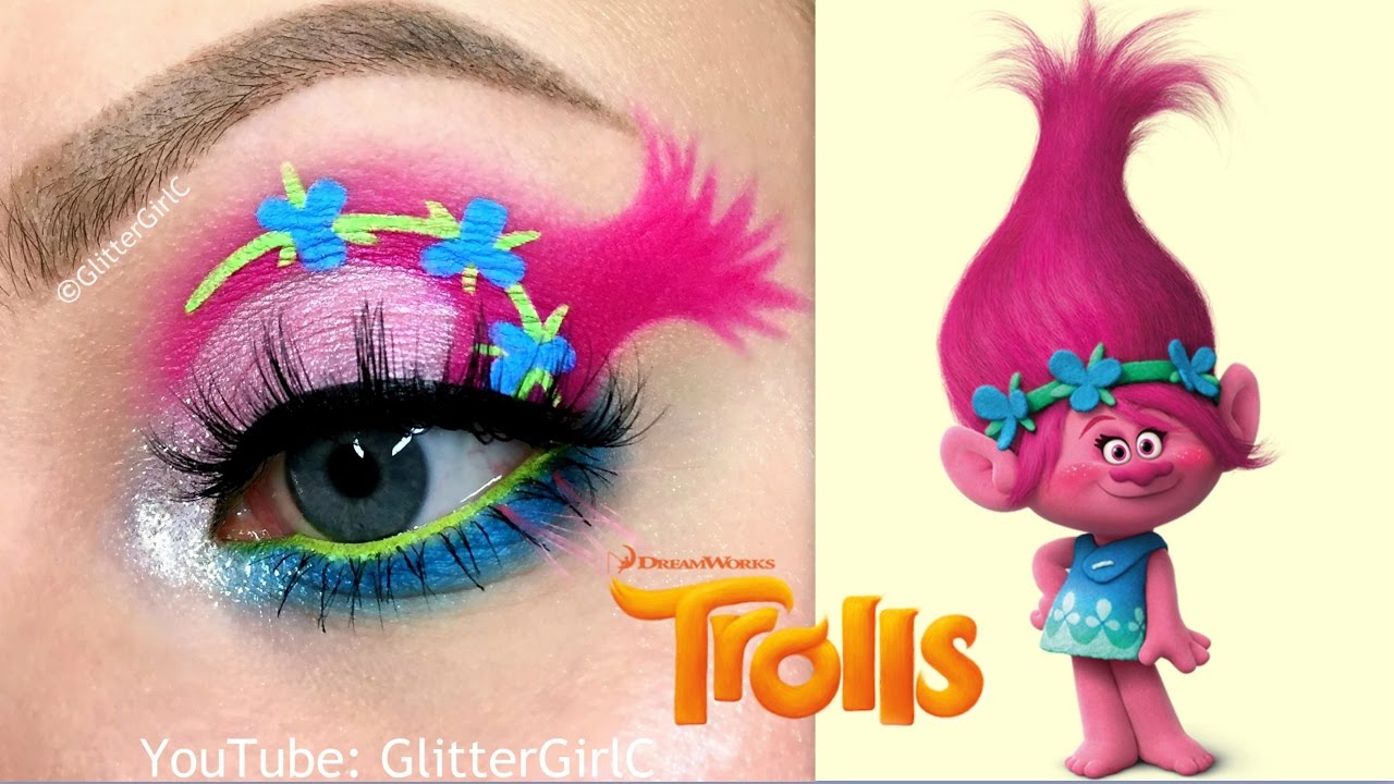 Trolls Poppy Makeup Tutorial