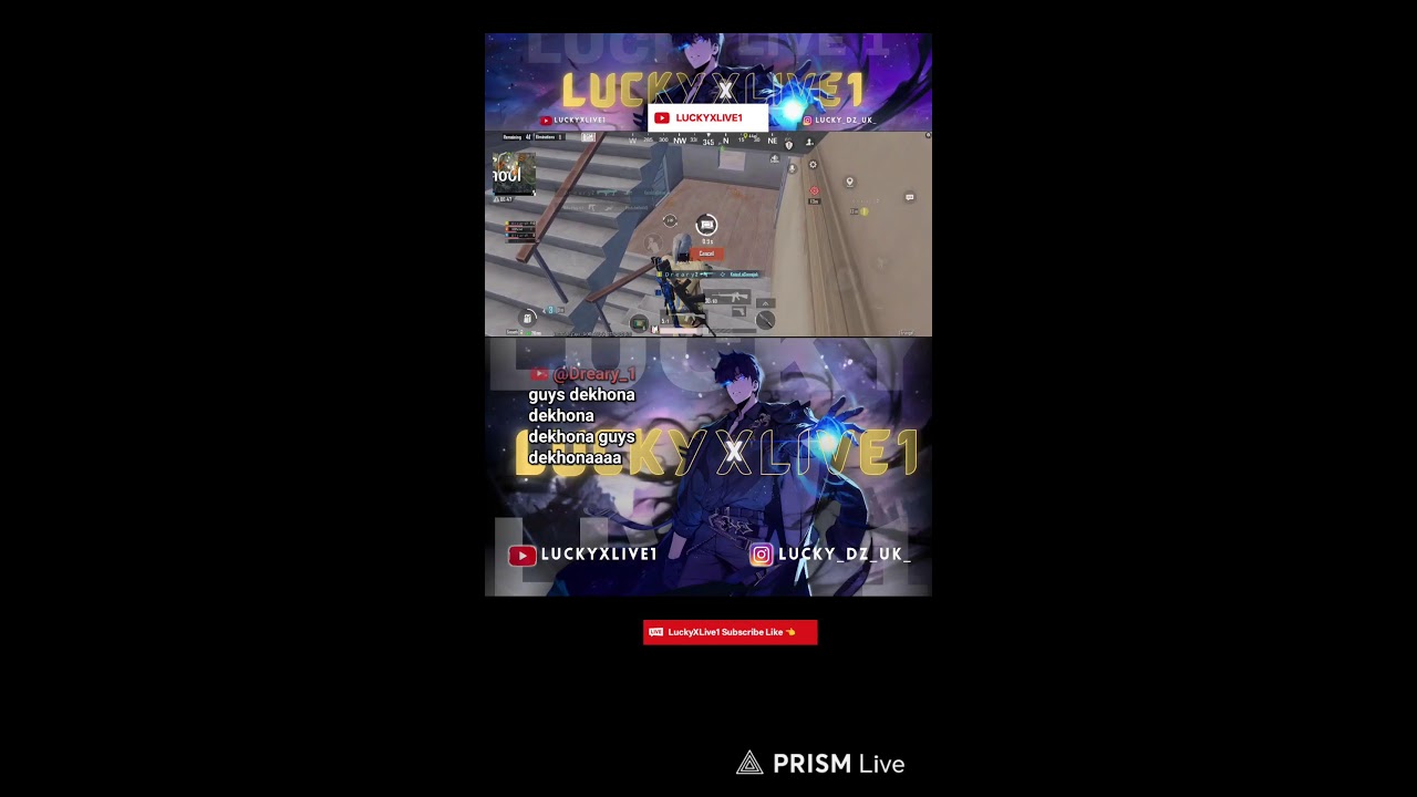 Live streaming of LUCKYxLive1 Battlegrounds mobile india update 4.1