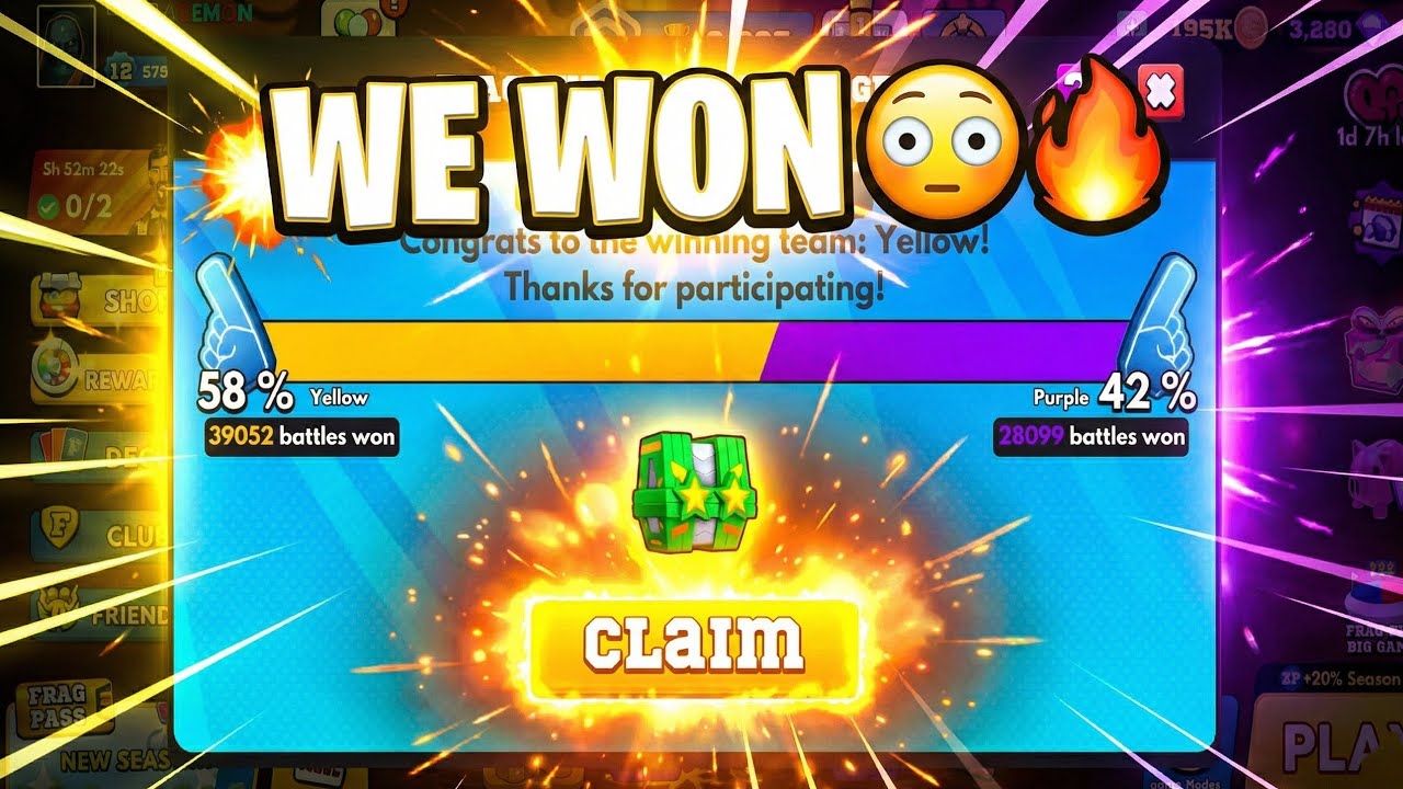 Yellow Team Won 😳 + NEW Carnival Event is CRAZY 🔥 | FRAG Pro Shooter
