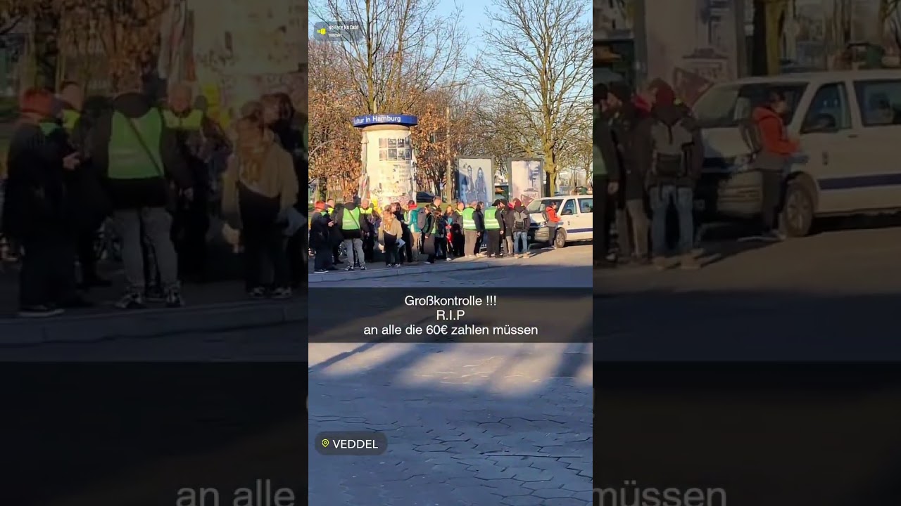 Veddel Bahnhof RiP an alle die 60&euro; bezahlen m&uuml;ssen #hamburg #hvv #kontrolle #strafe #video