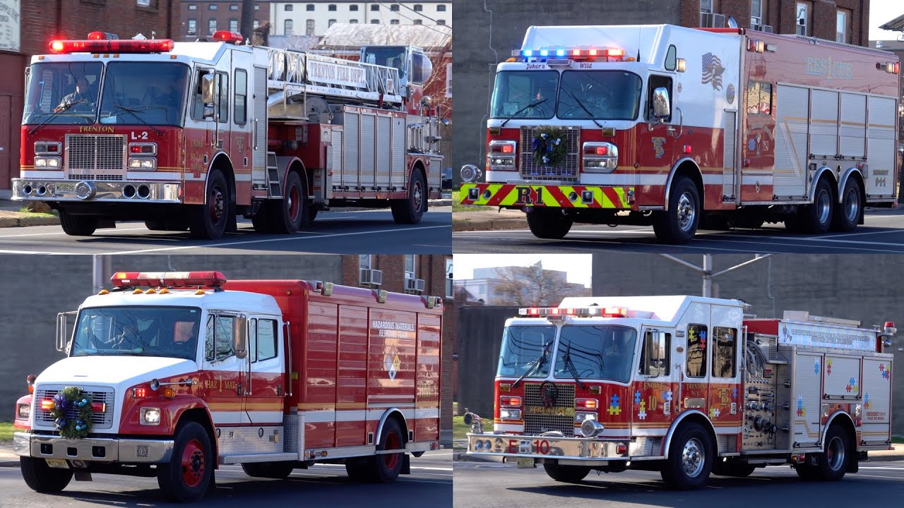 *6 In A Row!* Trenton Ladder 4, Rescue 1, HazMat 1, Engine 10, C5 & Trenton EMS 74-3 Responding