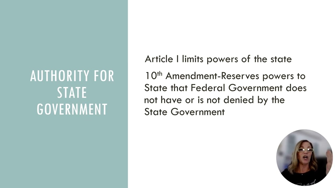 Federal v  State Powers
