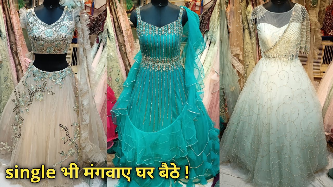 New Bridal Gown and Crop Top Collection in Chandni Chowk at very Cheapest Price Range