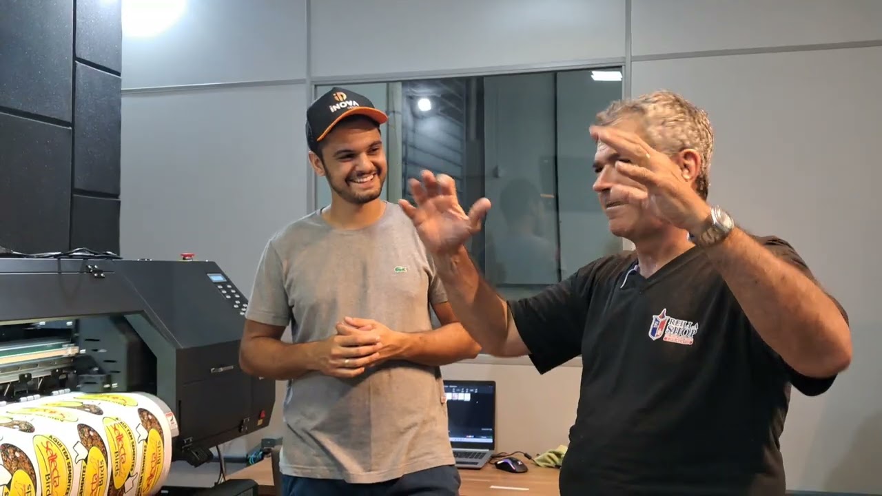 Mais uma impressora Rocktjet instalada - Impressão com qualidade.