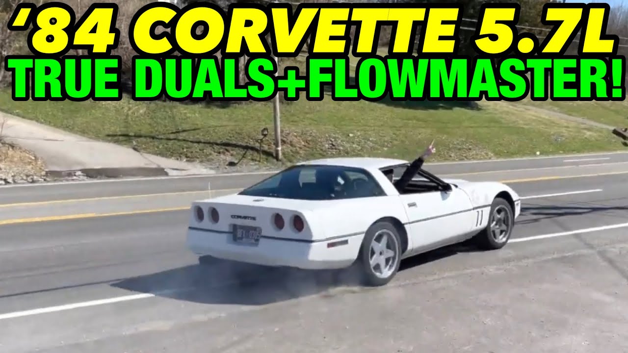 1984 Chevy Corvette 5.7L V8 TRUE DUAL EXHAUST w/ HIGH FLOW CATS & FLOWMASTER OUTLAWS!