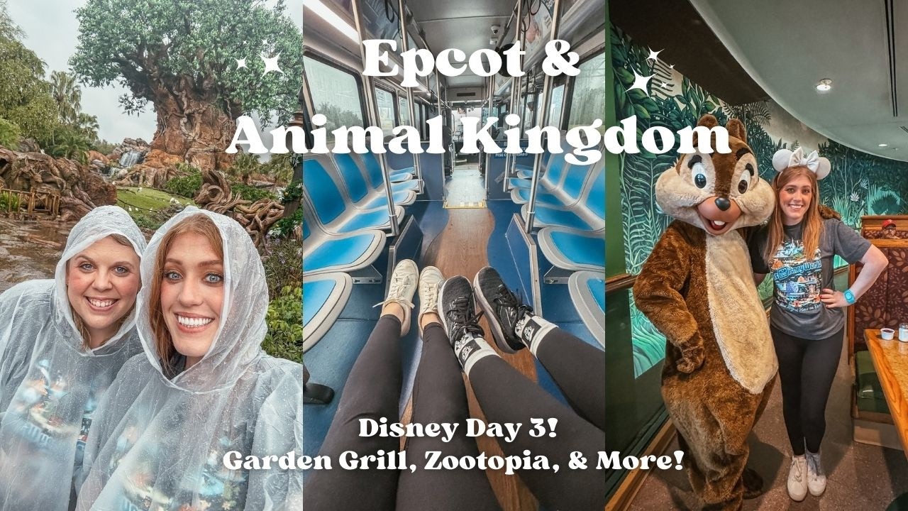 Disney Day 3 Vlog | Garden Grill Breakfast, EPCOT, Animal Kingdom Safari & Zootopia Ride!