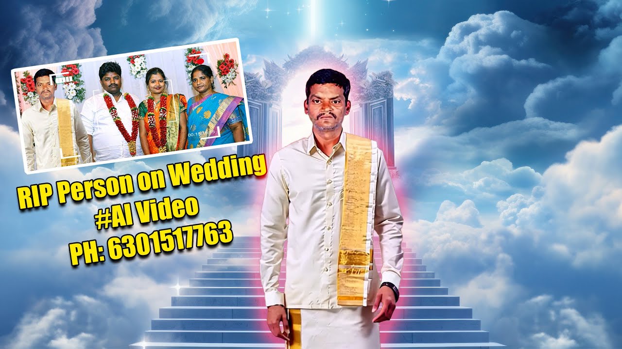 Rip Person on Wedding  AI Video 4K
