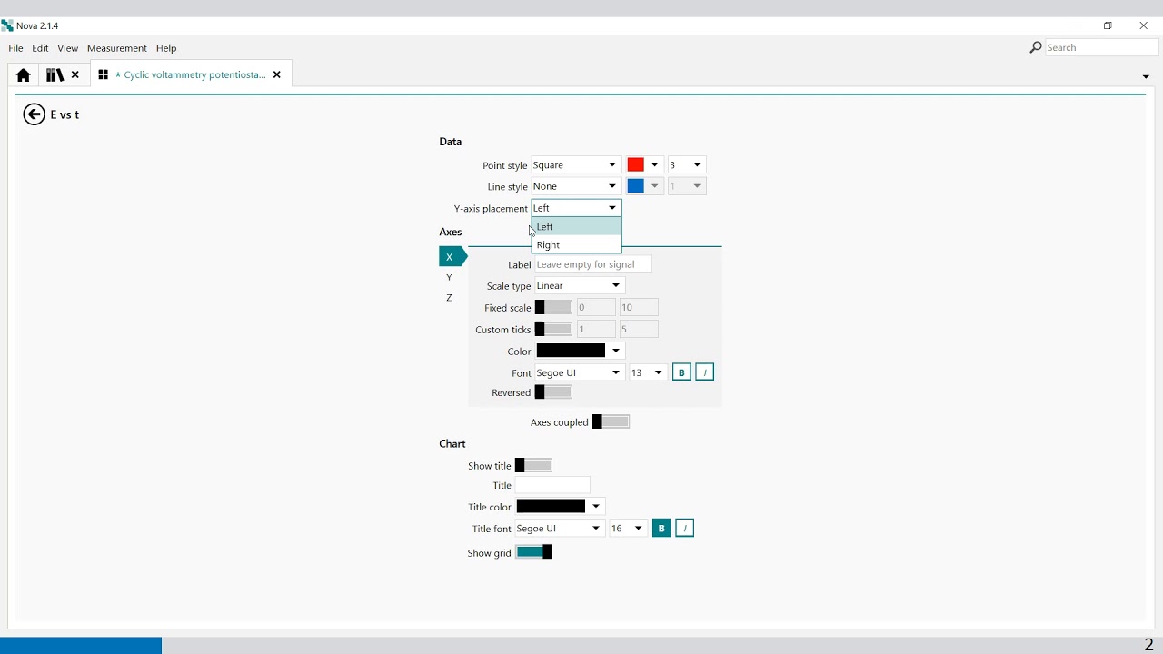 Getting Started with NOVA - Cyclic Voltammetry