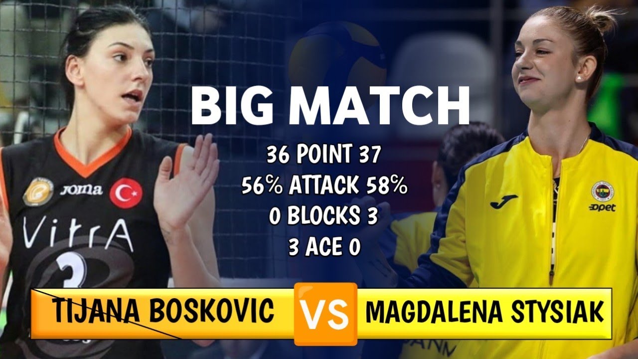Tijana Boskovic x Magdalena Stysiak | Eczacibasi vs. Fenerbahce opet | Turkish Volleyball League 23