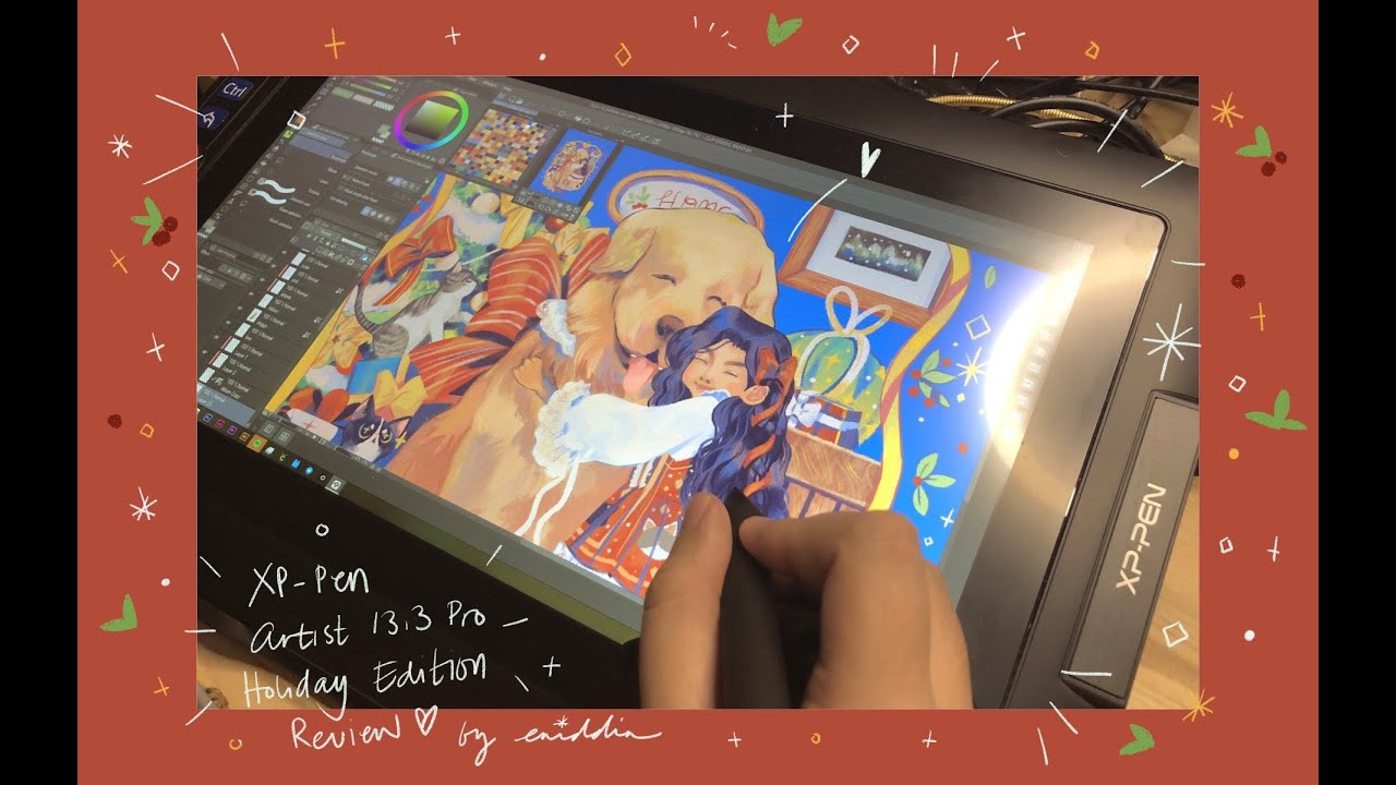 XP-Pen 13.3 Artist Pro Holiday Edition 🎄 🎁(Unboxing x Review x Timelapse)