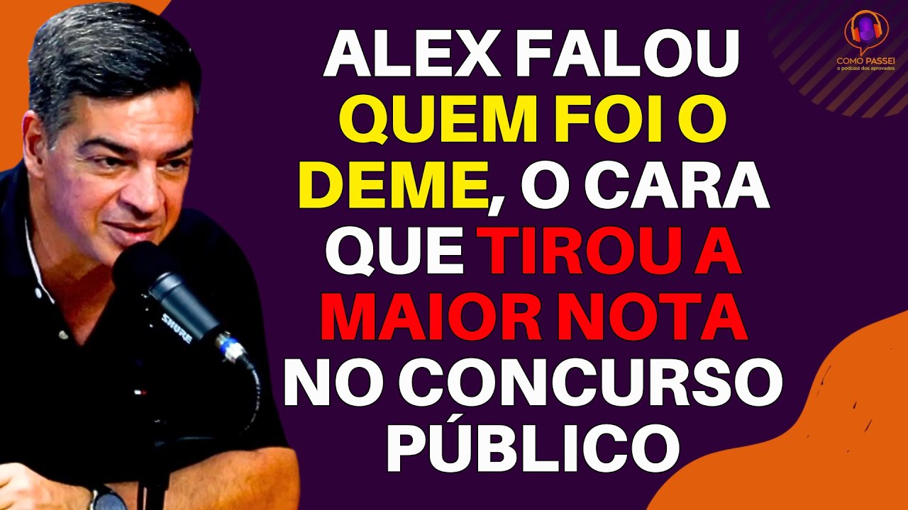 Quem foi o DEME? O cara que passou em primeiro nos concursos públicos