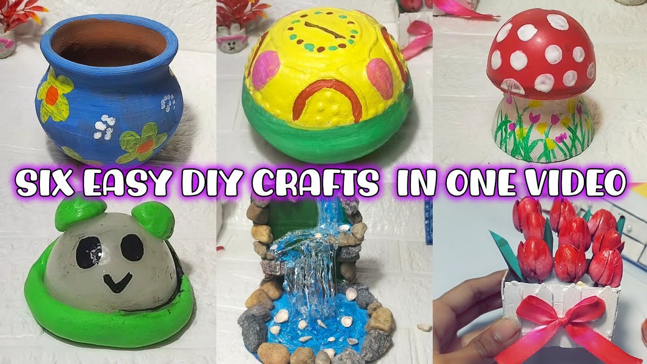 Six easy craft ideas in one video ❤️✨ easy tutorial video @Maniarts01