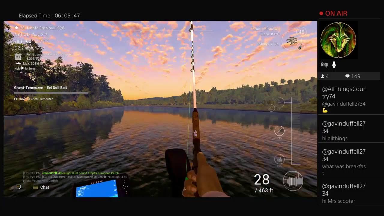 Fishing planet, playing different levels