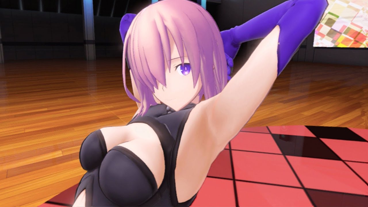 激しいダンスで筋力UPを狙うマシュ