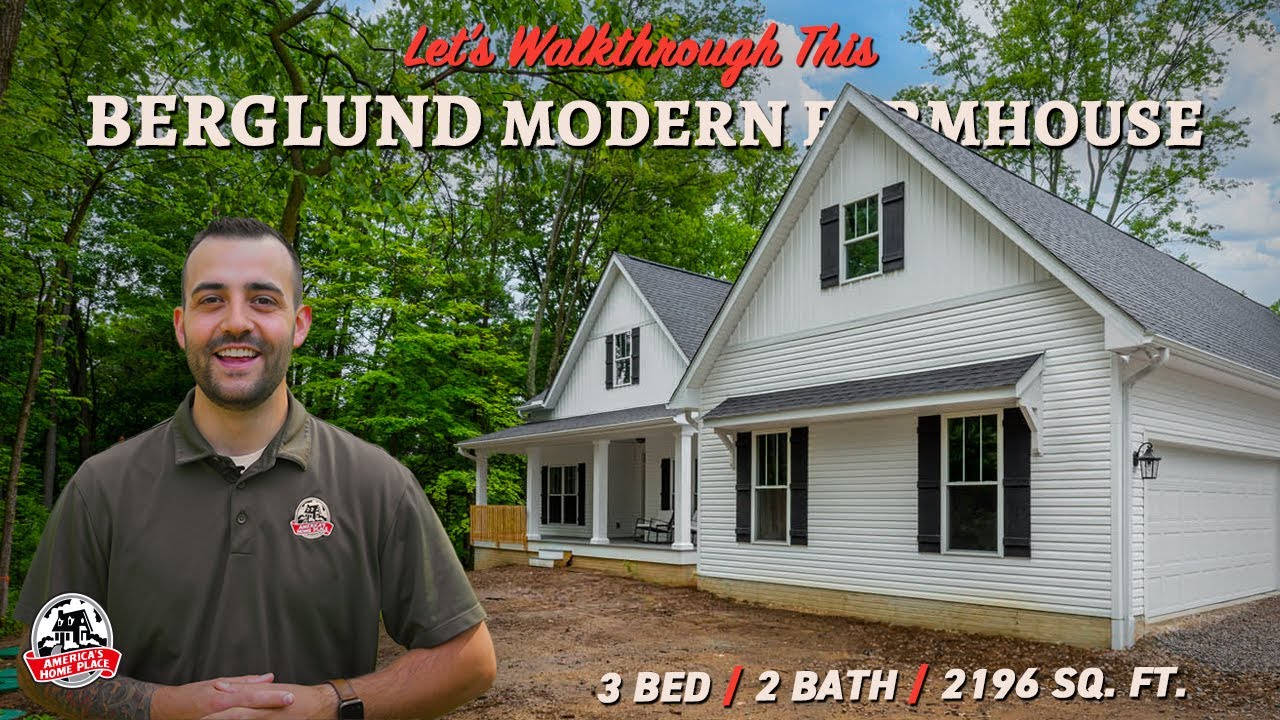 Walkthrough of this 2100+ SQ. FT. Berglund Modern Farmhouse