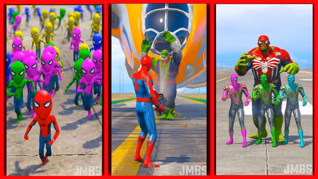 HULK VS SPIDERMAN | MINI SPIDERMAN SAVES BIG SPIDERMAN | SPIDERMAN VS CAPTAIN AMERICA