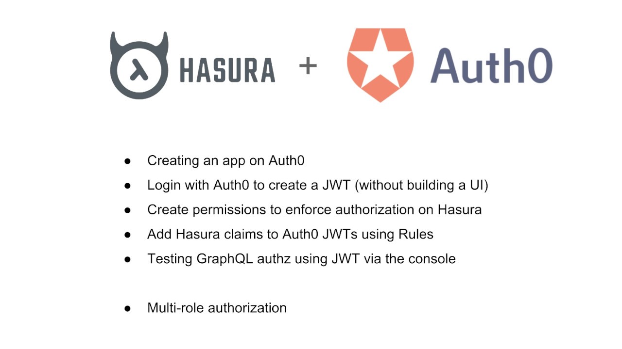 Hasura + Auth0 tutorial including multi-role setup and testing/debugging with jwt.io.