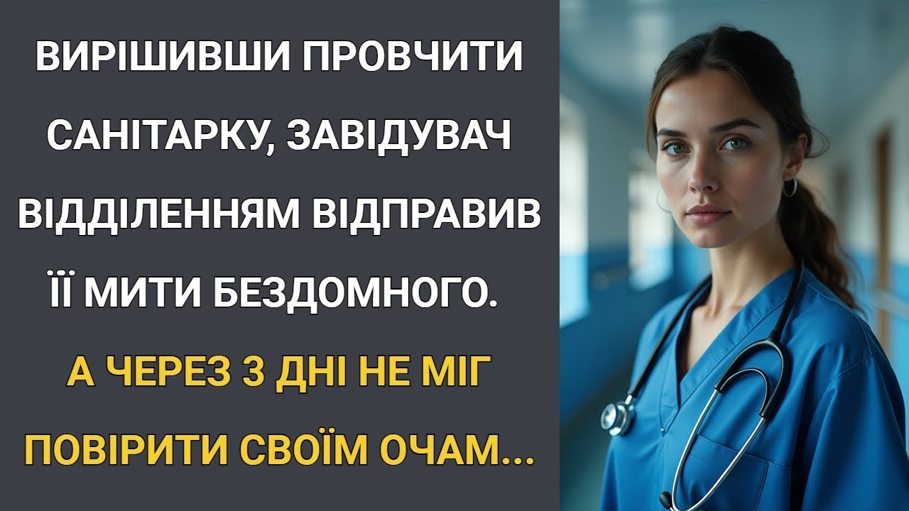 Вирішивши провчити санітарку, заввідділом відправив її мити безхатька… А через 3 дні не повірив о
