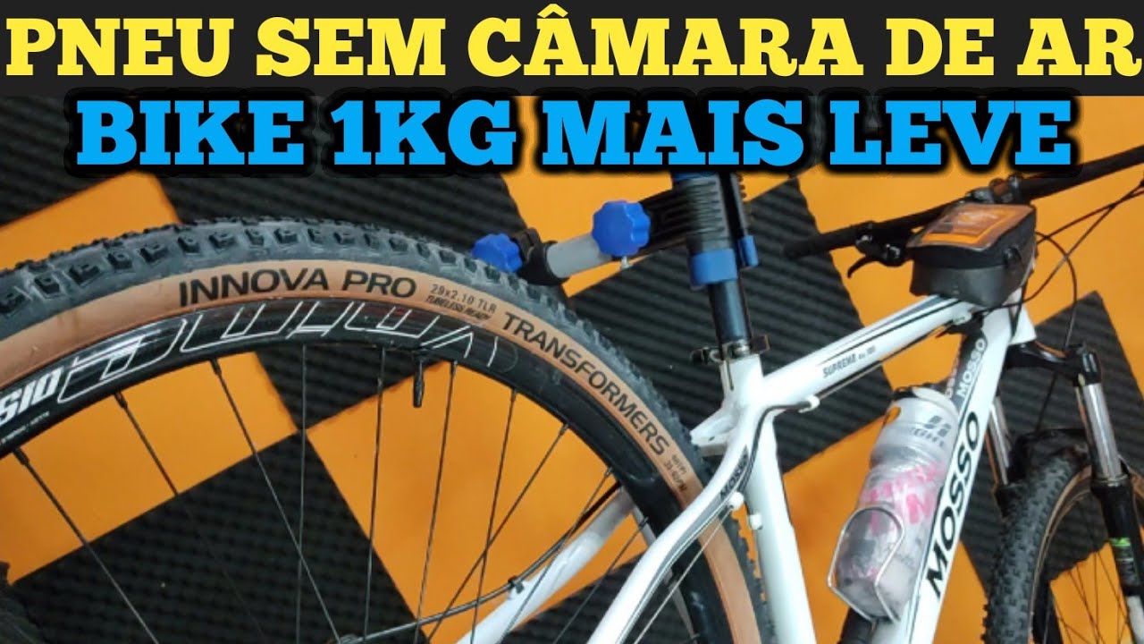 Como montar Pneu SEM CÂMARA DE AR, TUBELESS CASEIRO, Bike de entrada 1 KG MAIS LEVE