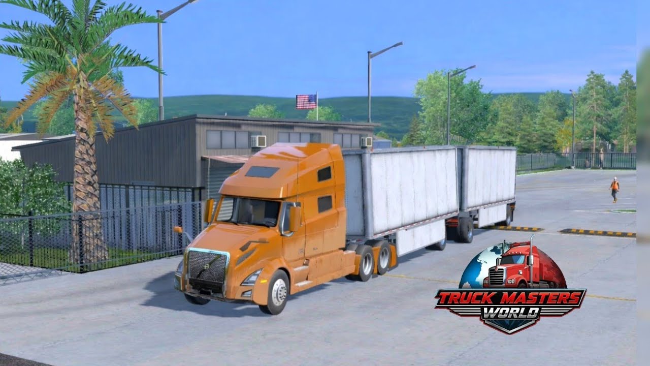 Volvo VNL with Double Trailer Drive to Little Rock Arkansas | Truck Master World