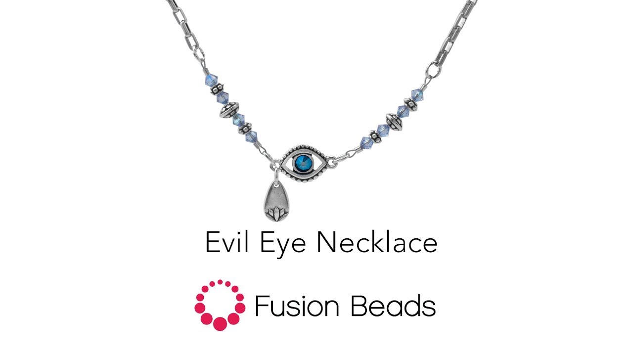 Learn How to Make the Evil Eye Necklace by Tracy Gonzales for Fusion Beads