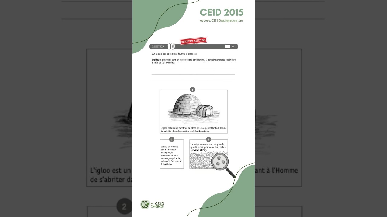 CE1D 2015 - Question 10