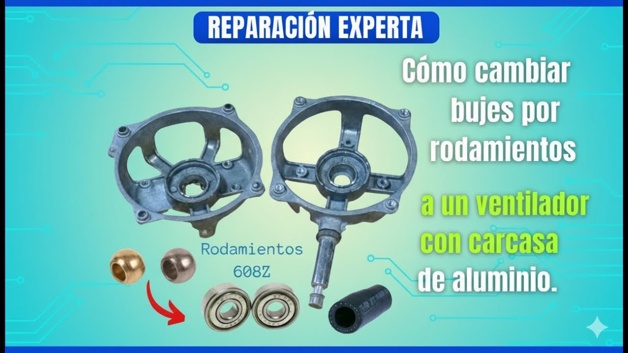 Convierte tu Ventilador de Bujes a Balinera en 8 Minutos 🔧 ¡Fácil y rápido!
