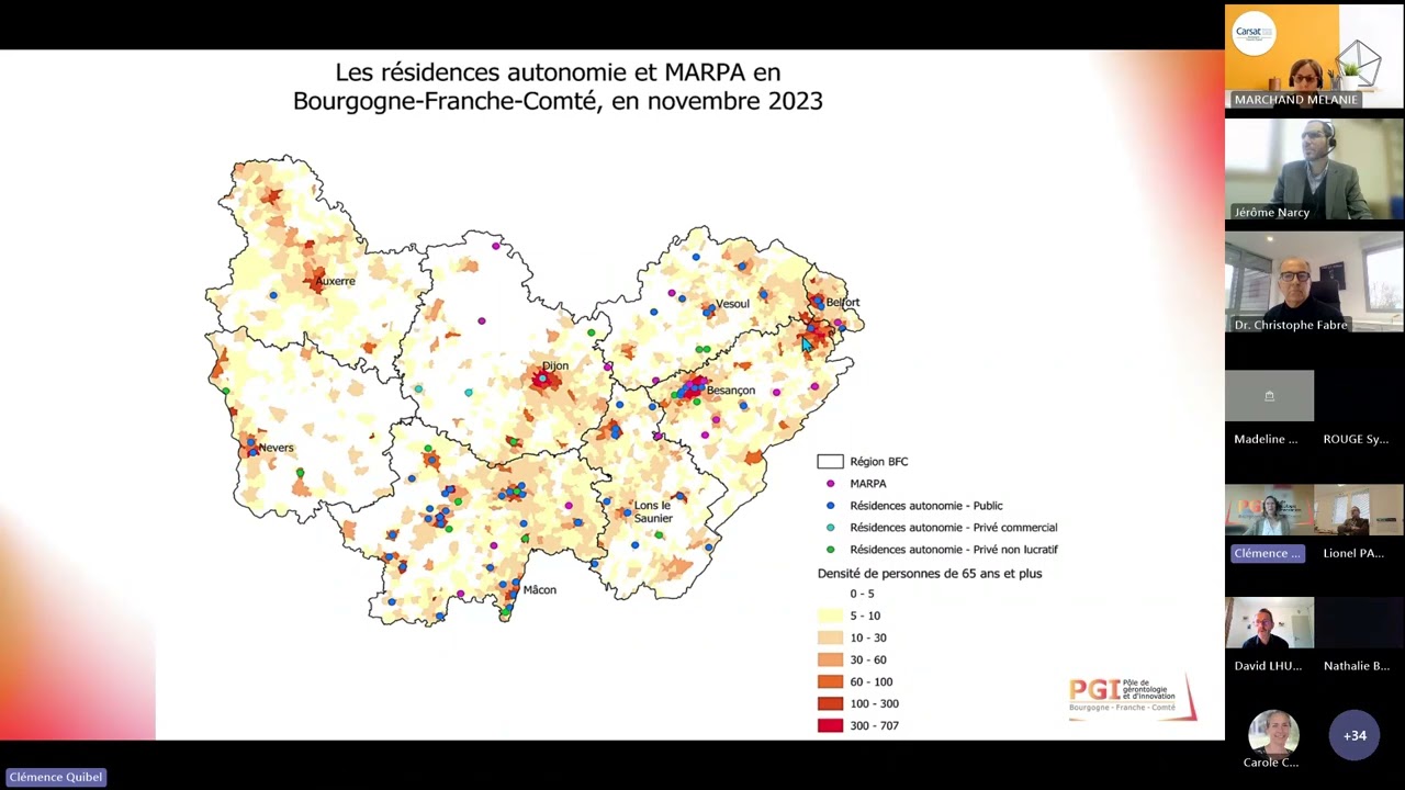 Webinaire de restitution des résultats de l'étude sur le modèle des résidences autonomie en BFC 2025