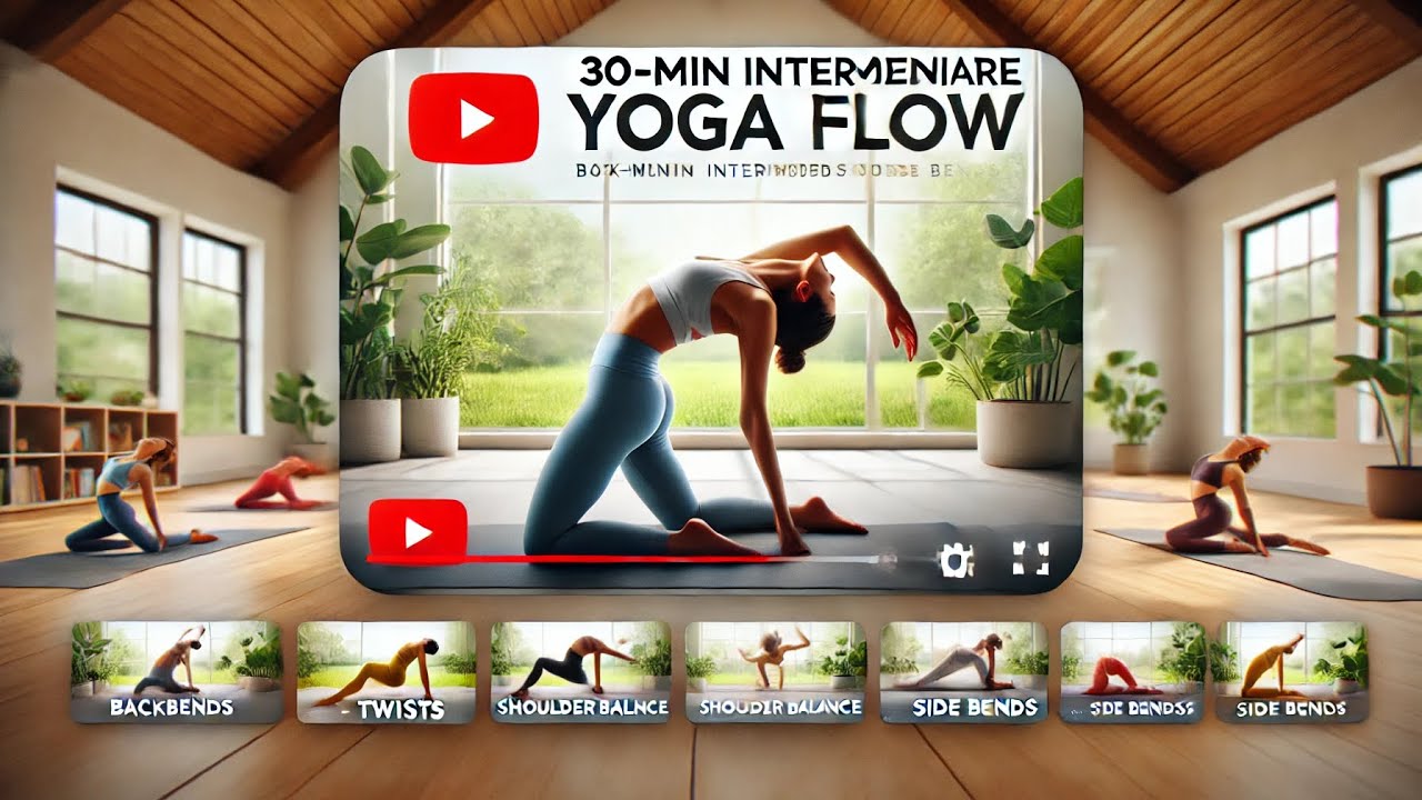 25-Minute Intermediate Yoga Flow | Backbends, Twists, Side Bends & Shoulder Balancing & Power 🔥