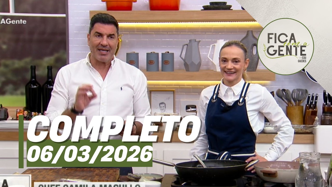 Fica com a Gente: Torta wafer; Iscas de carne com creme de palmito e mais (06/03/26) | Completo
