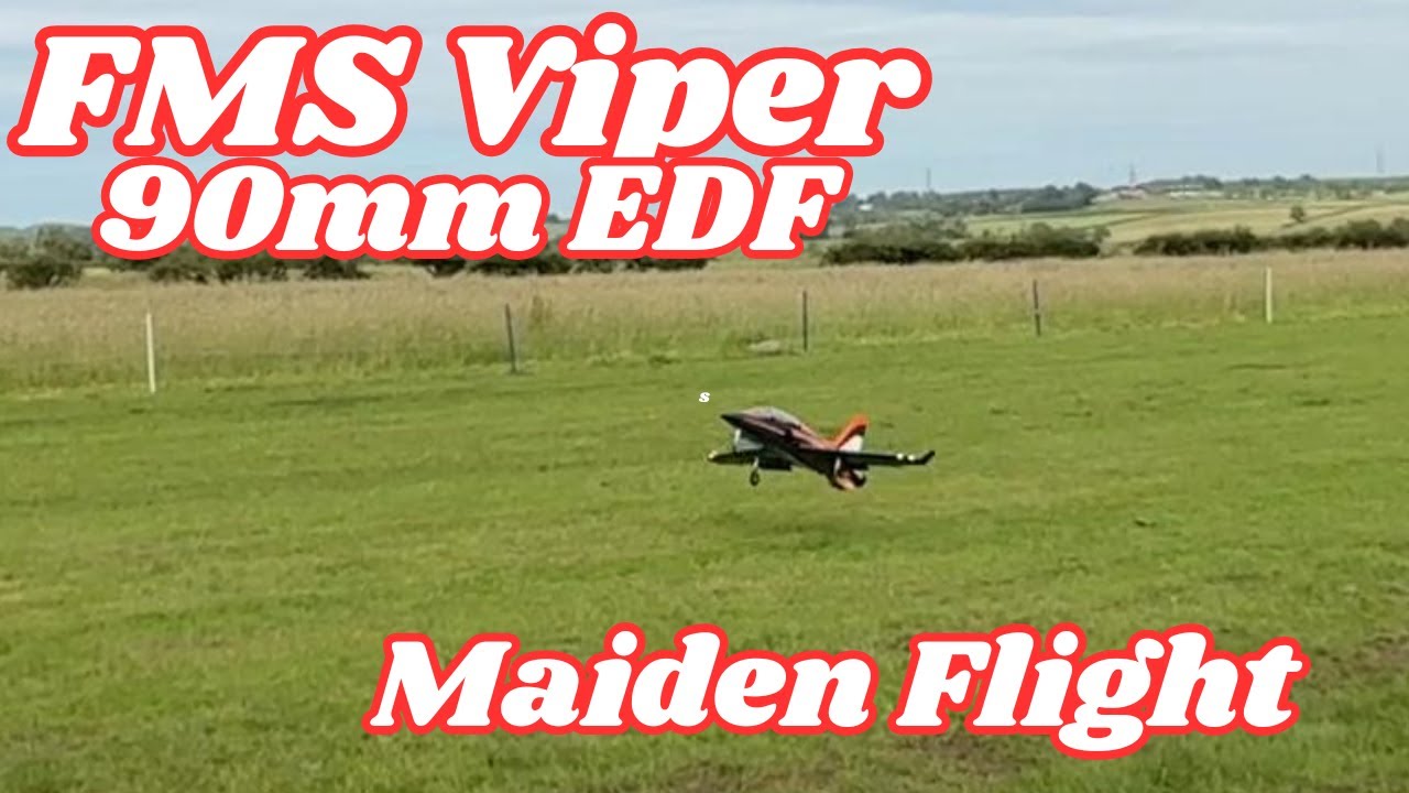 FMS Super Viper 90mm EDF &ndash; First Flight & Full Throttle Passes!