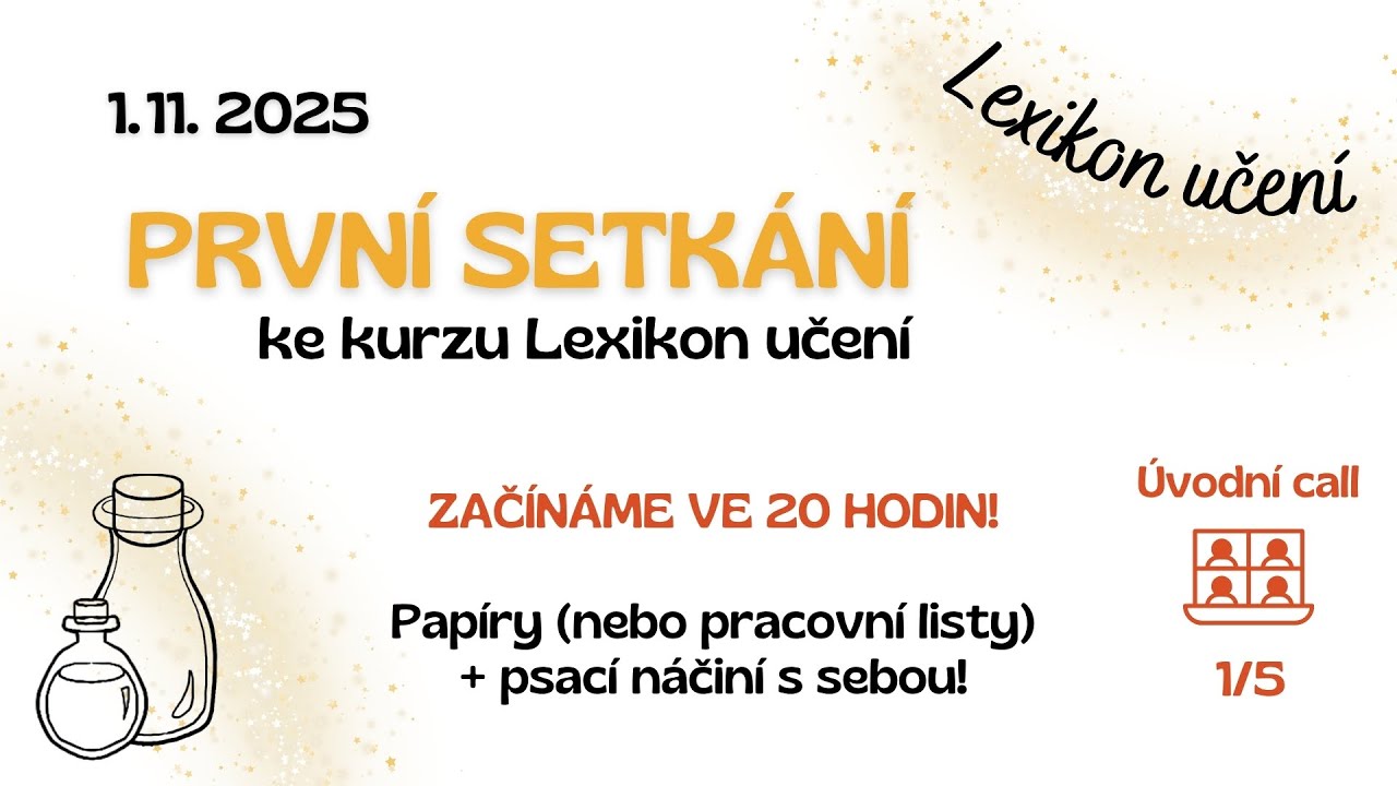 Lexikon učení_setkání 1/5