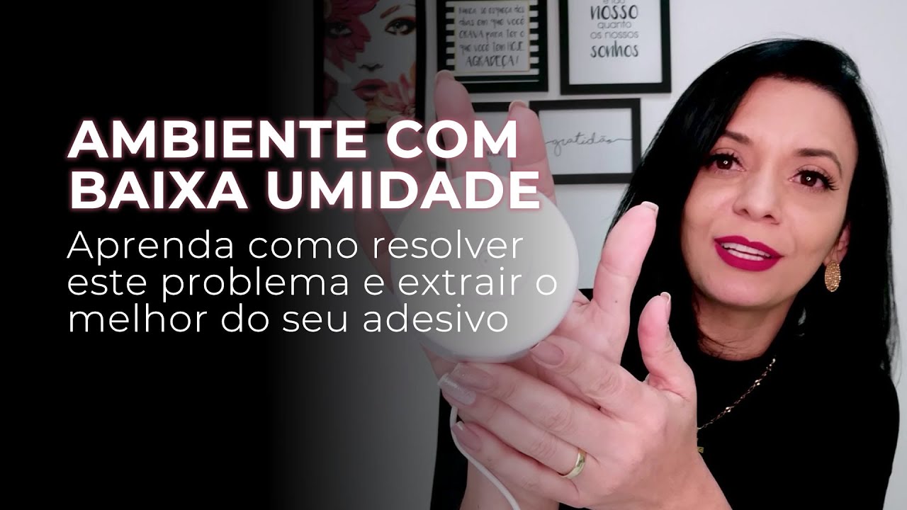 Umidade baixa - Dica para trabalhar com seus adesivos para alongamento de cílios fio-a-fio