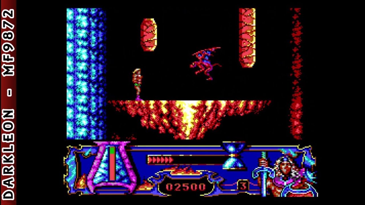 Satan &copy; 1990 Dinamic Software - PC DOS - Gameplay