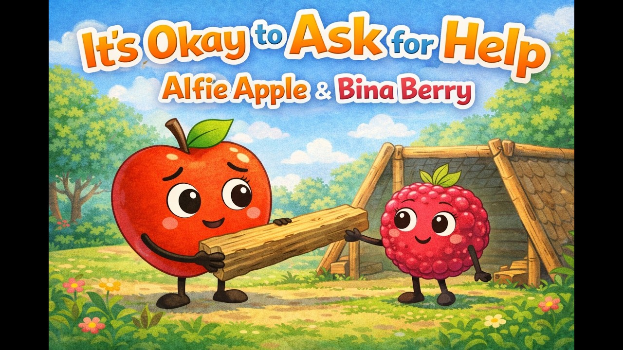Alfie Apple Learns It’s Okay to Ask for Help 🍎 | A Gentle Story for Children