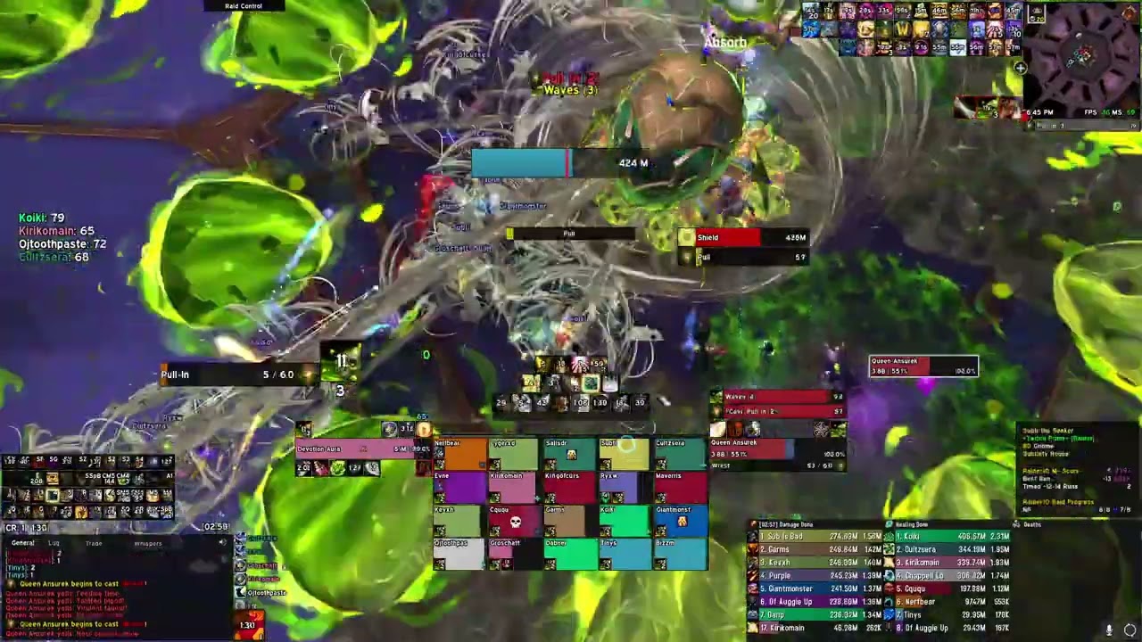 Mythic Queen Ansurek | Holy Paladin POV (Lightsmith) | Nerub-ar Palace