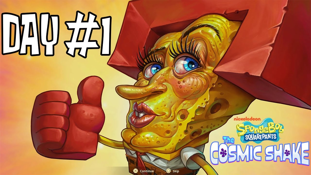 Spongebob Cosmic Shake Playthrough (Day 1)
