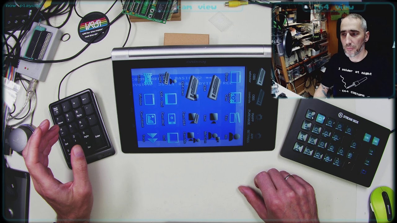 How I work part 6: Control of OBS using USB keyboard, Roccat Power Grid or Elgato Streamdeck