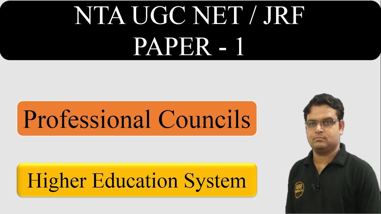 UGC NET Paper 1 - Higher Education | NTA NET JRF 2019 - Professional Councils | Tips & Strategies