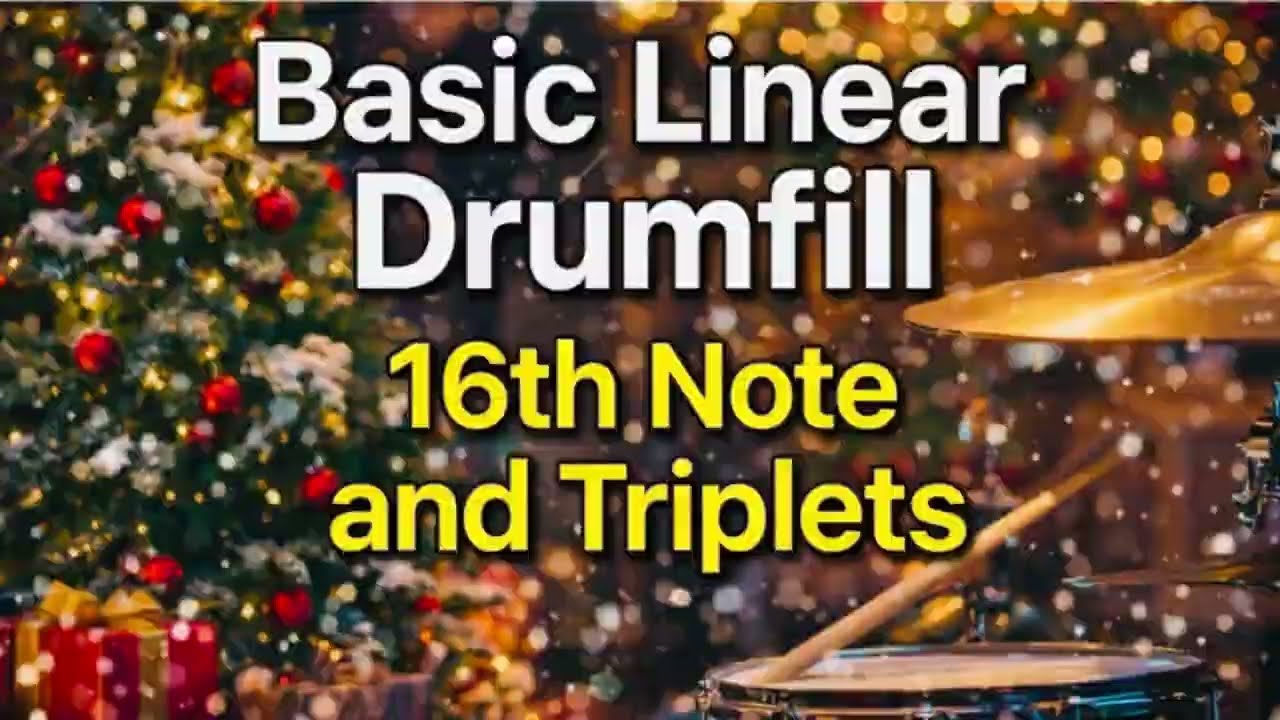 How to practice linear drumfill(16th note and triplets)