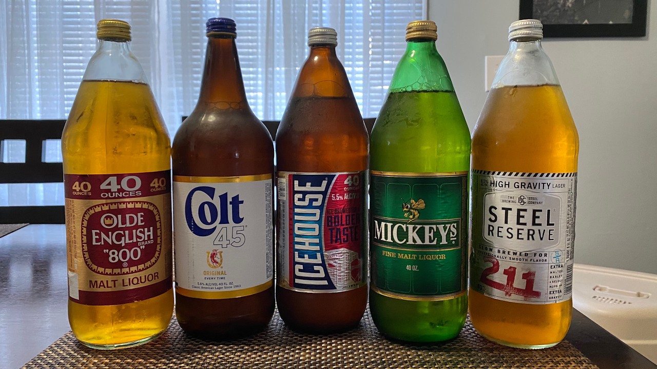 Today's rainy day Malt liquor video. Ice cold Olde English 800.