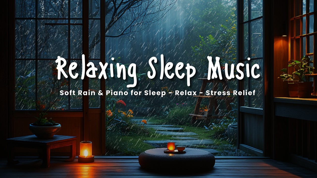 Deep Sleep Rain Sounds with Cozy Piano – Relax Mind, Release Stress and Drift Into Peaceful Sleep