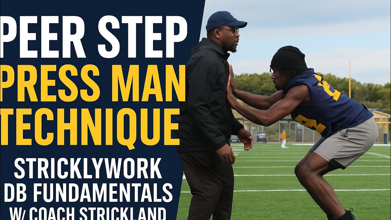 Peer Step Press Man Technique |  DB Fundamentals w/ Coach Strickland