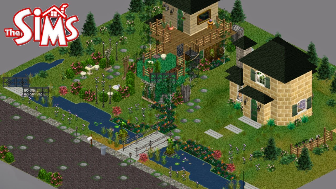 Building a Fairy Cottage in The Sims 1