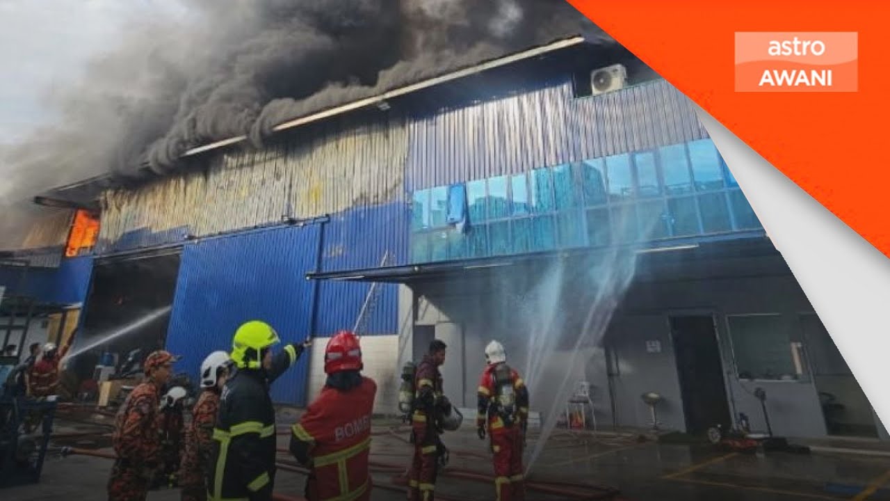 Gudang penghawa dingin terbakar di Selangor