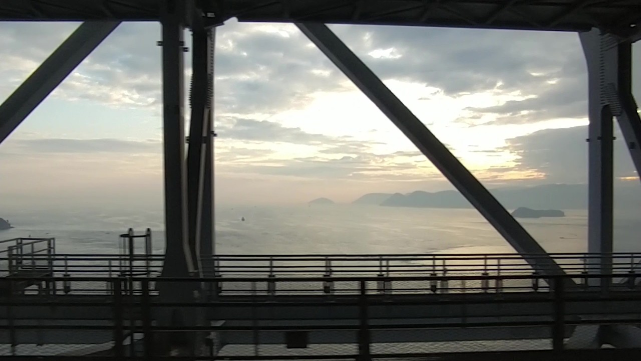 【車窓動画】マリンライナー10号【側方展望(右)】坂出07時23分発～児島07時38分着 高松発岡山行き JR四国 瀬戸大橋線 2026年2月15日(日)