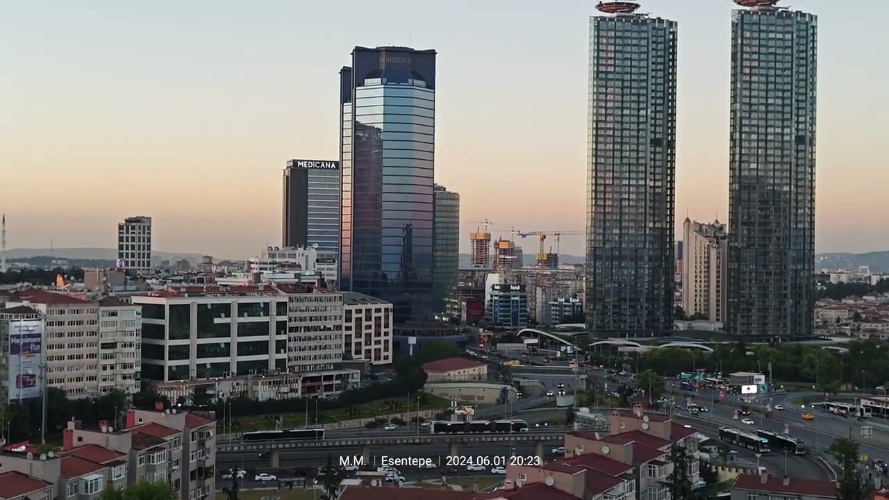 İstanbul tepeden görünüm Dedeman otelin üstünden manzara