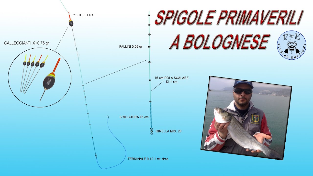 TUTORIAL - Montatura Bolognese con galleggiante pre-piombato per spigole primaverili!!!!