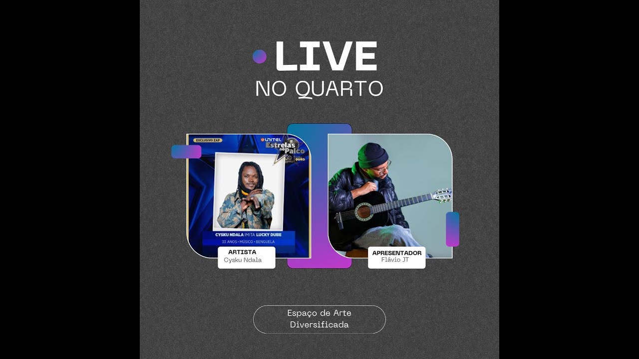 🎧 LIVE NO QUARTO, com CYSKU NDALA– Concorrente do Unitel Estrelas ao Palco